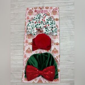 🆕 BEBE ✨ Children’s Holiday Hair Accessories Set NWT